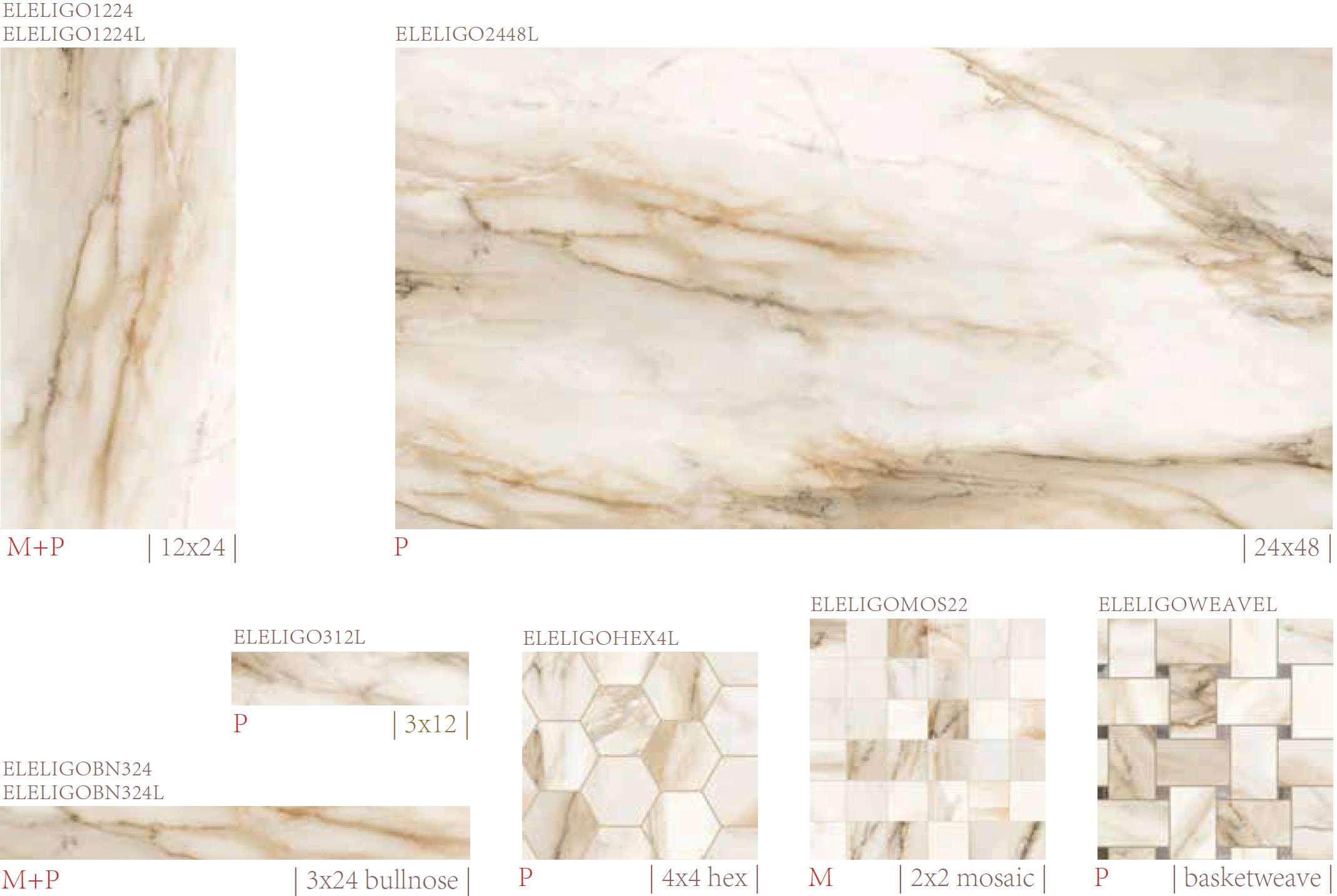 GOLD - Available Porcelain Marble Tile -