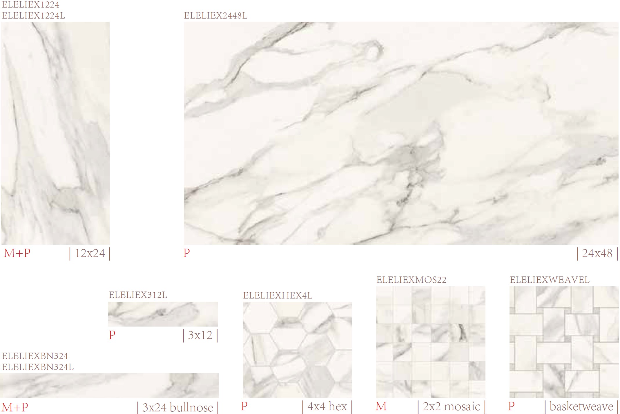 extra - Available Porcelain Marble Tile -